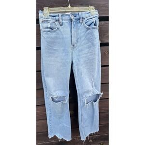 Abercrombie &‎ Fitch The 90's Relaxed Jean High Rise Size 26/2 Light Blue Wash